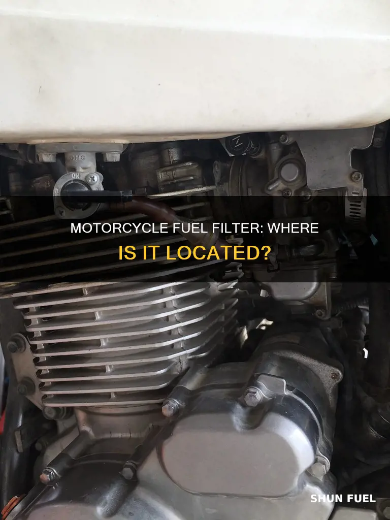 where is the fuel filter on a motorcycle