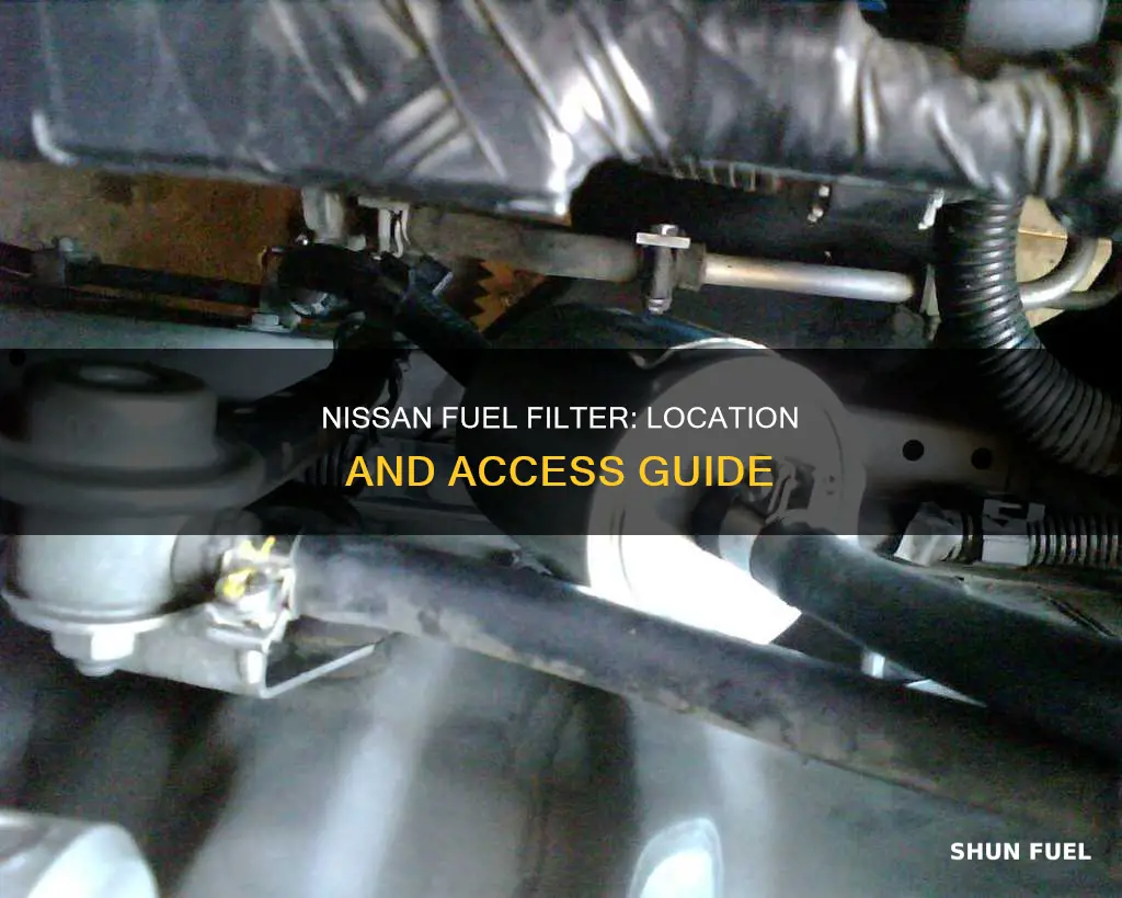 where is the fuel filter on a nissan