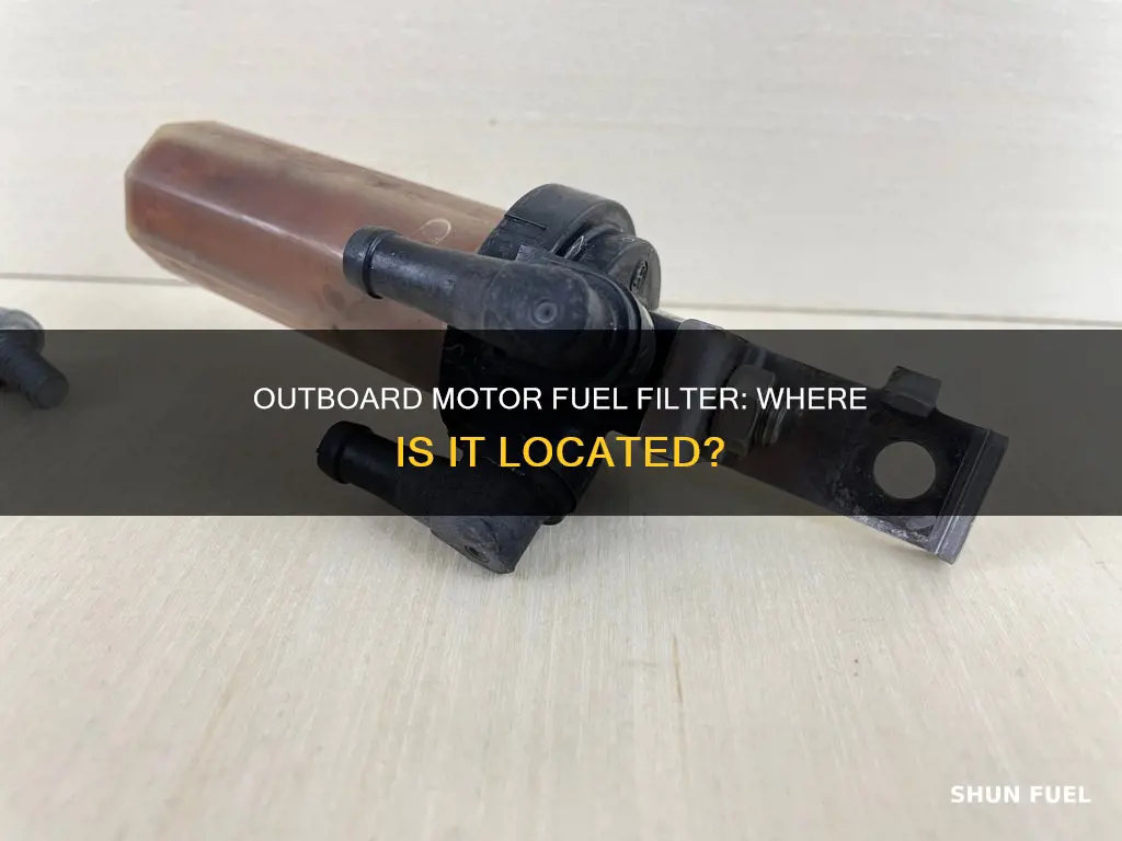 where is the fuel filter on a outboard motor