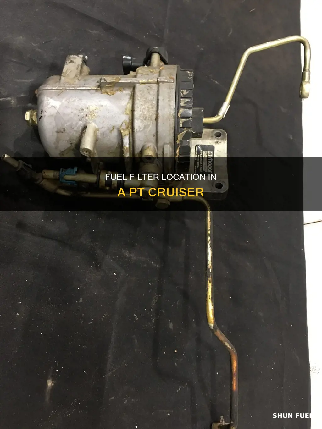 where is the fuel filter on a pt cruiser