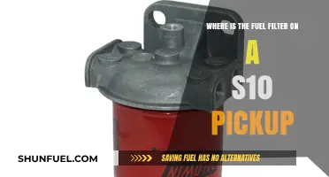 Fuel Filter Location in Chevrolet S10 Pickups