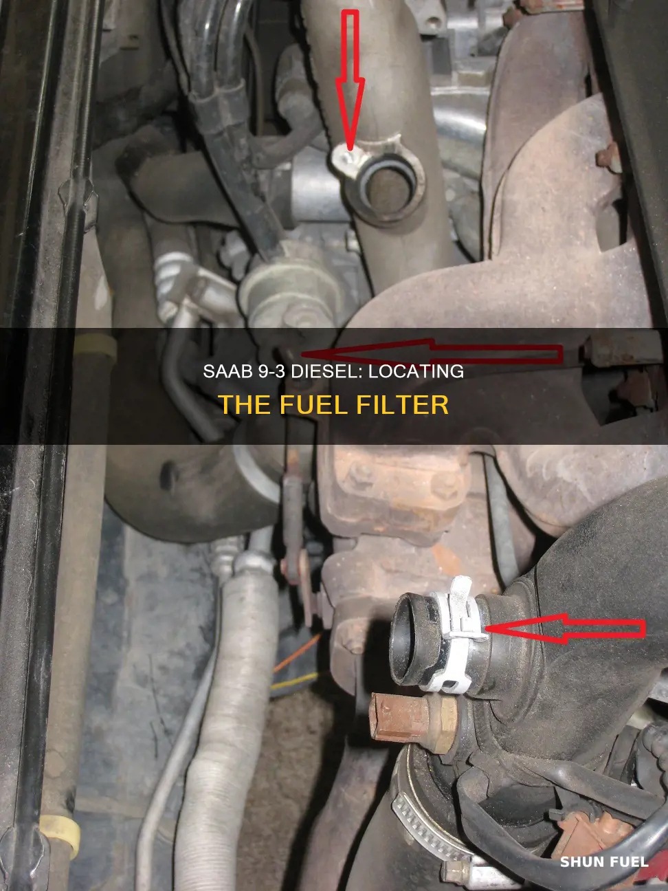 where is the fuel filter on a saab 93 diesel