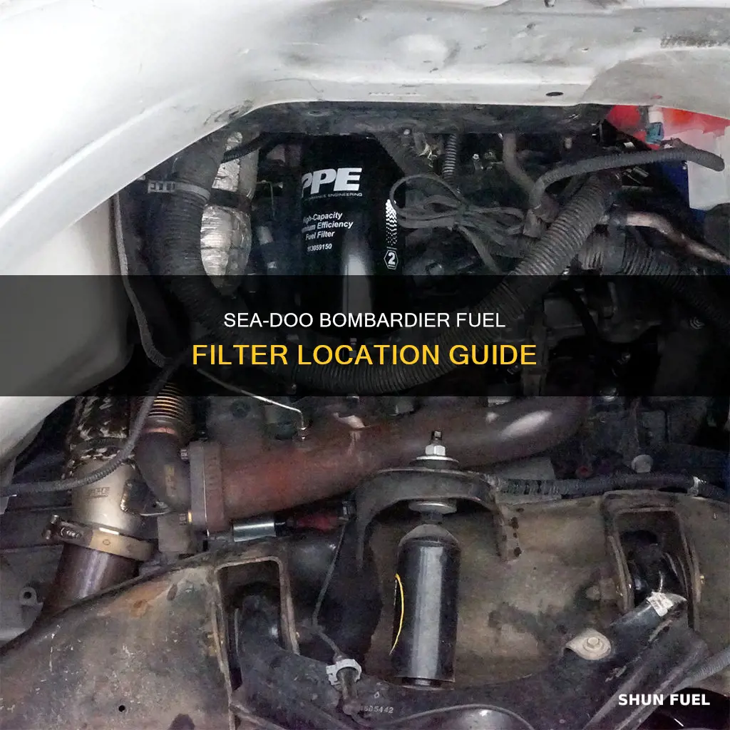 where is the fuel filter on a sea doo bombardier