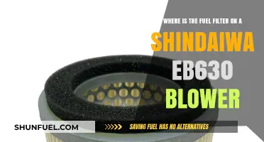Shindaiwa EB630 Blower: Locating the Fuel Filter