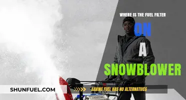 Snowblower Fuel Filter: Where is it Located?