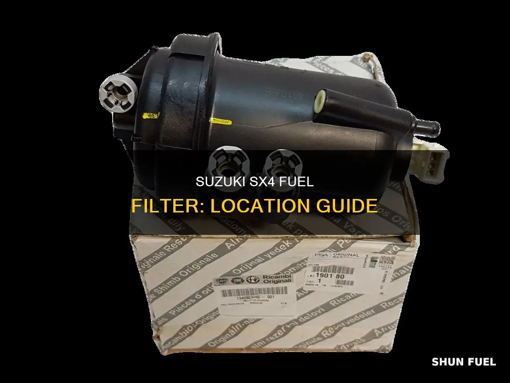 where is the fuel filter on a suzuki sx4