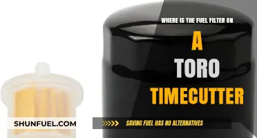 Toro Timecutter: Fuel Filter Location and Access