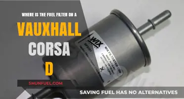 Vauxhall Corsa D: Fuel Filter Location and Access