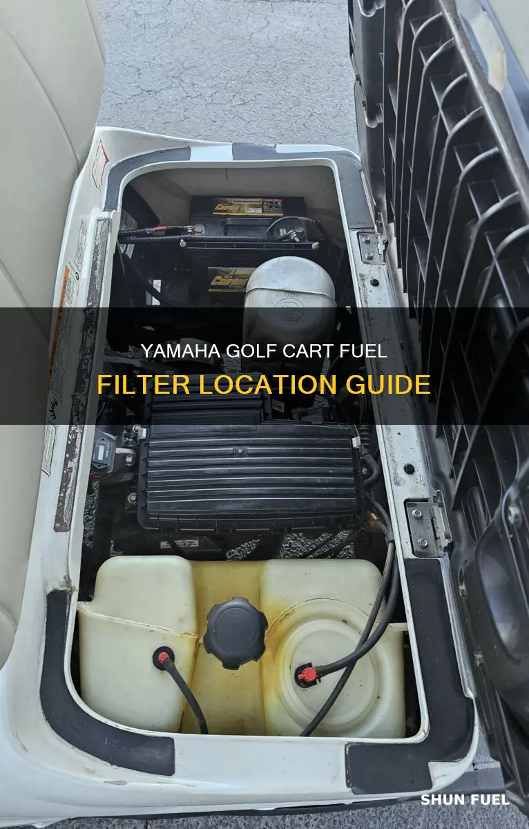 where is the fuel filter on a yamaha golf cart