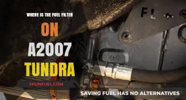 Locating the Fuel Filter on a 2007 Tundra