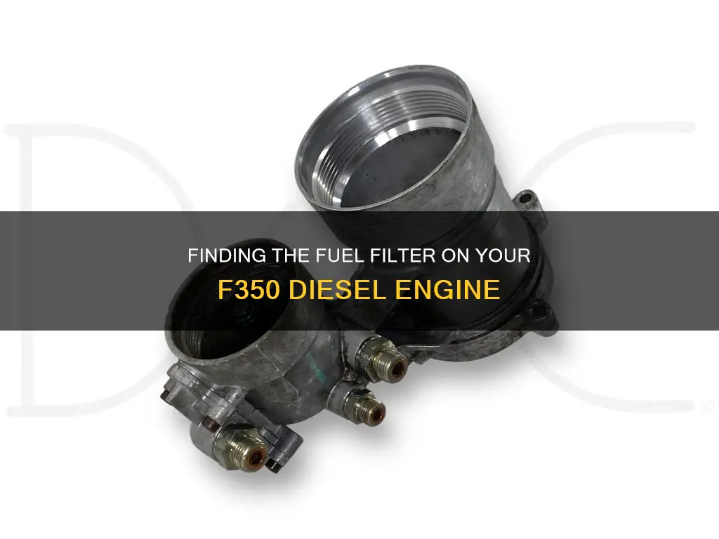 where is the fuel filter on f350 diesel