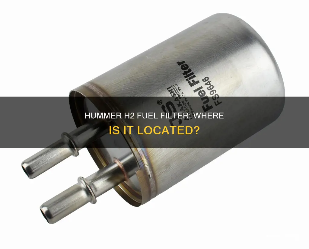 where is the fuel filter on hummer h2