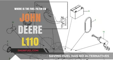 Finding the Fuel Filter on John Deere L110