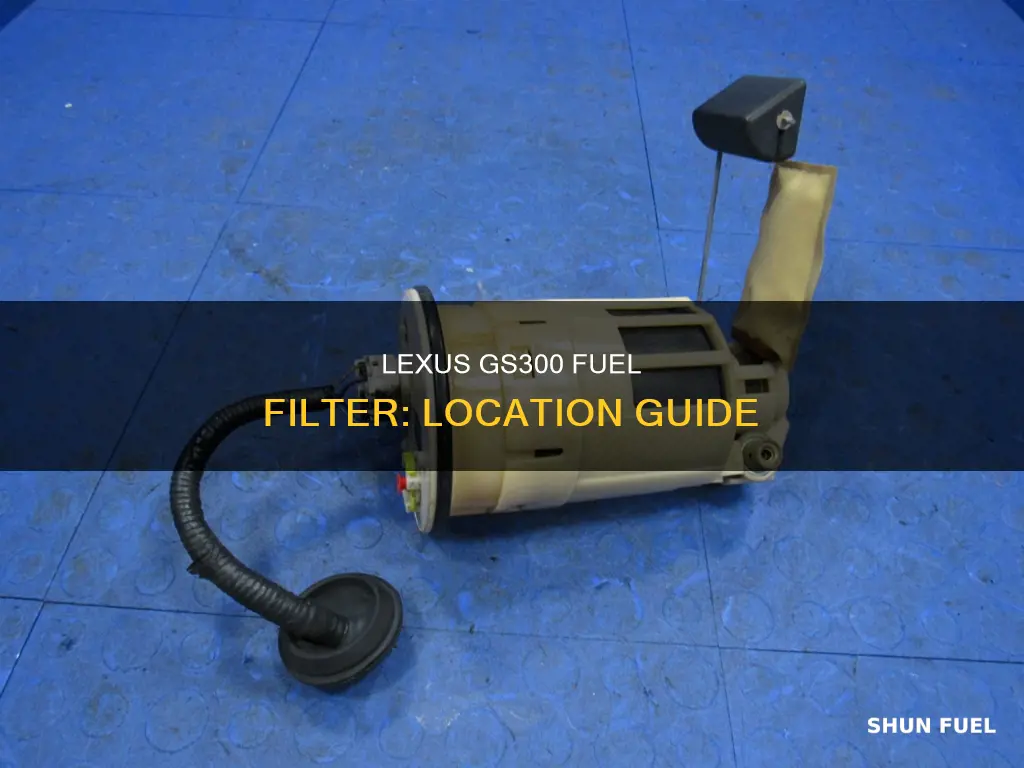 where is the fuel filter on lexus gs300