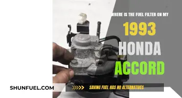 Finding the Fuel Filter on a 1993 Honda Accord