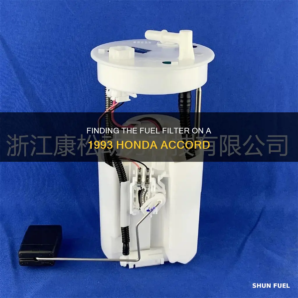 where is the fuel filter on my 1993 honda accord