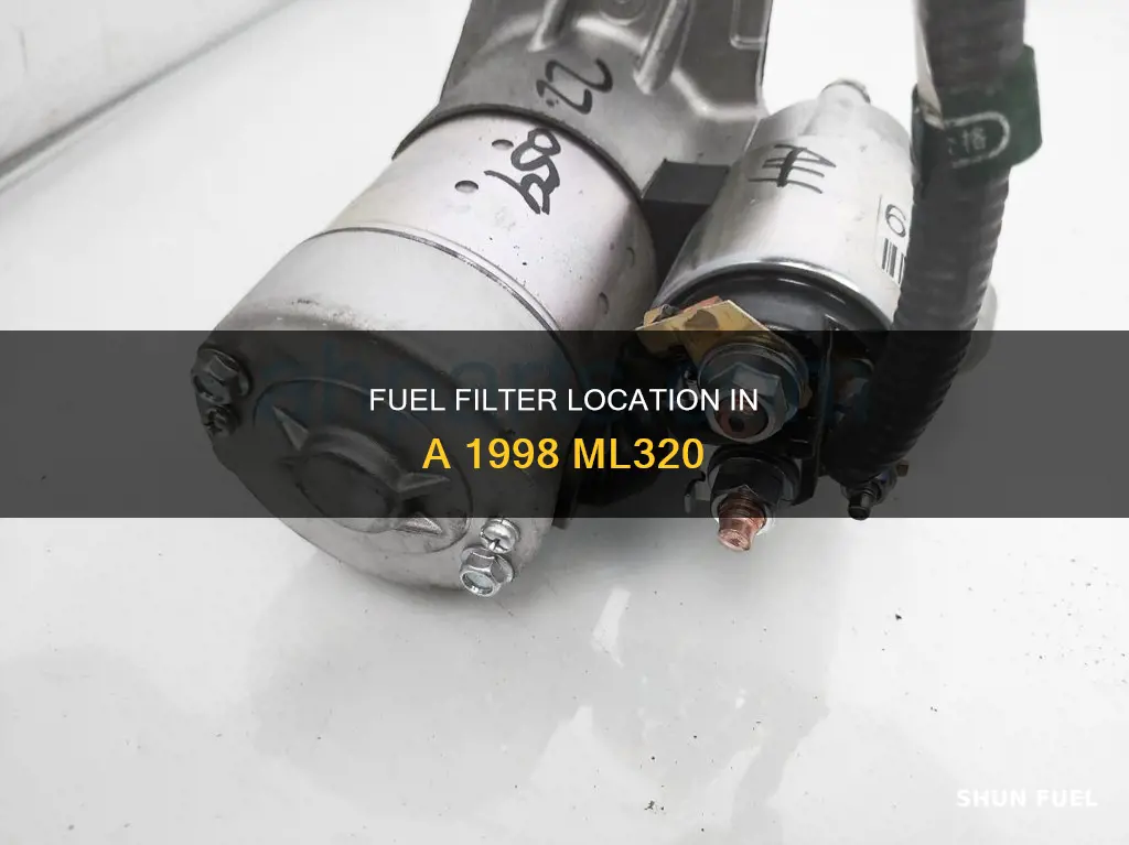 where is the fuel filter on my 1998 ml320