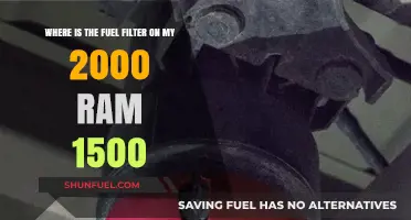 Fuel Filter Location in 2000 Ram 1500 Trucks