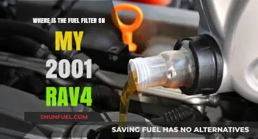 Fuel Filter Location in 2001 Toyota RAV4