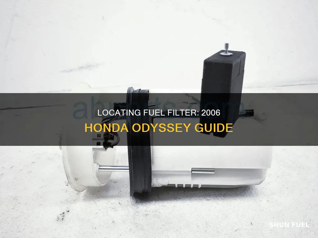 where is the fuel filter on my 2006 honda oddessey