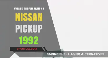 Nissan Pickup 1992: Fuel Filter Location and Access