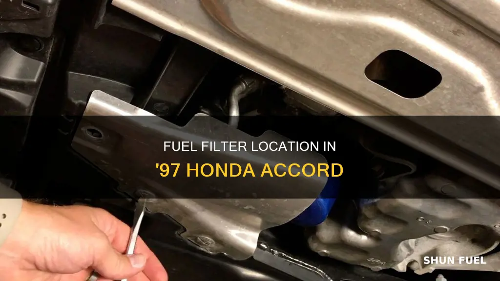 where is the fuel filter on s 97 honda accord