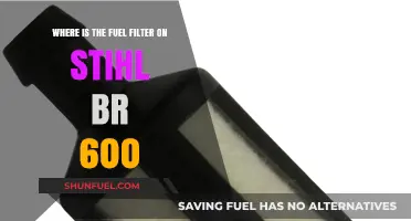 Stihl BR 600 Fuel Filter Location and Access