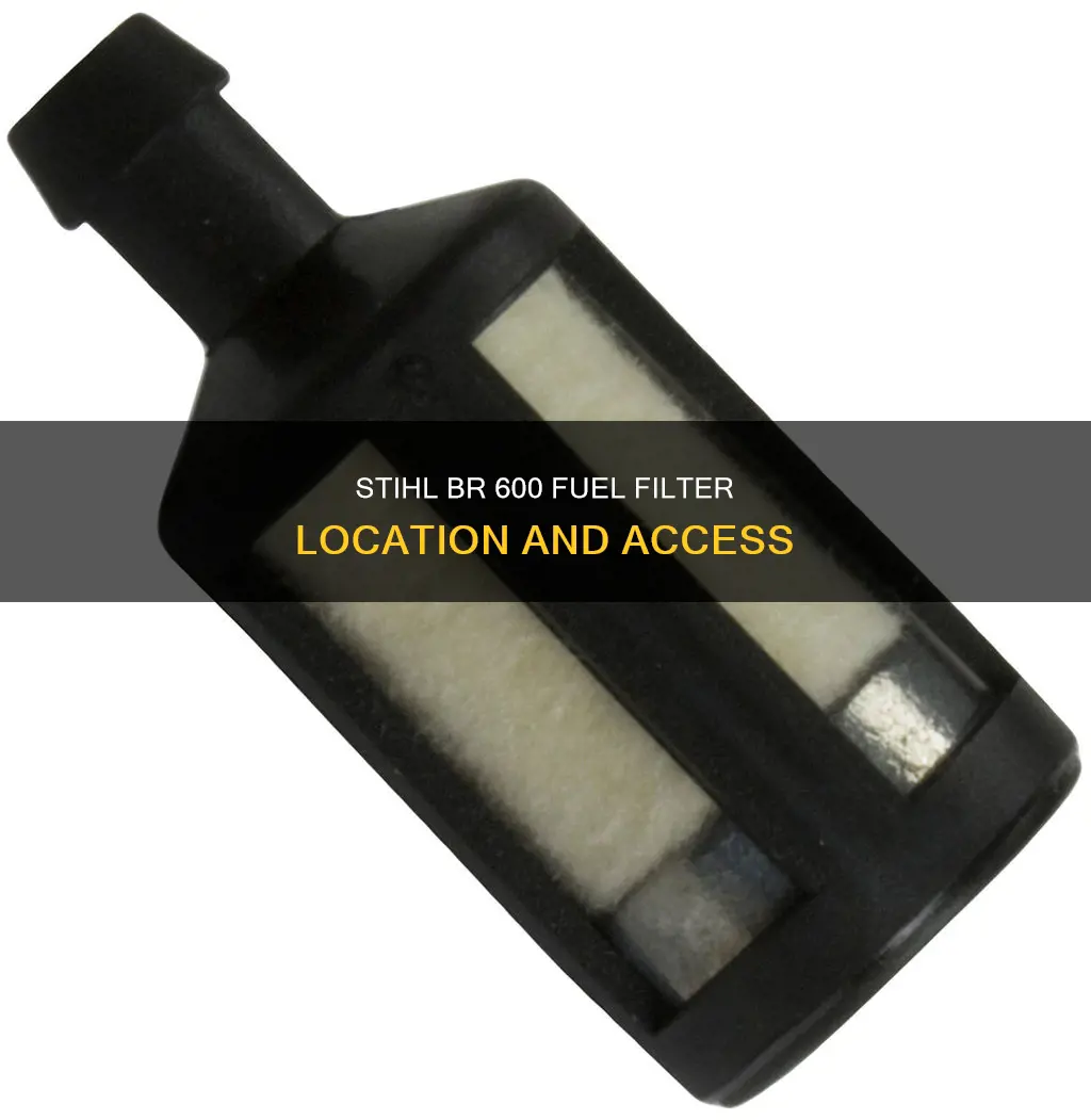 where is the fuel filter on stihl br 600