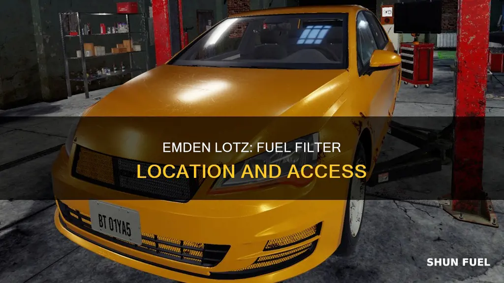 where is the fuel filter on the emden lotz