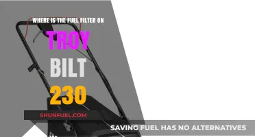 Troy-Bilt 230: Locating the Fuel Filter