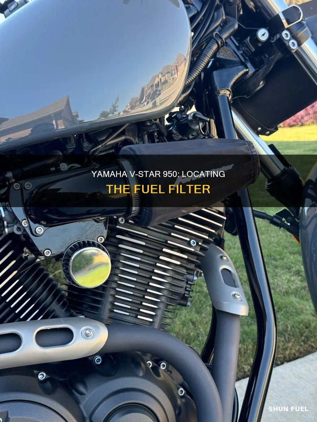 where is the fuel filter on yamaha v star 950