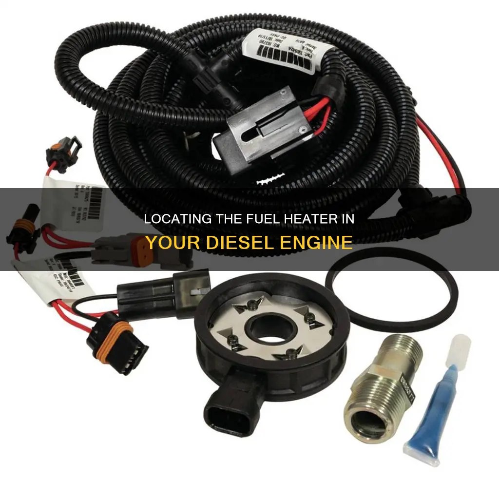 where is the fuel heater on a diesel engine