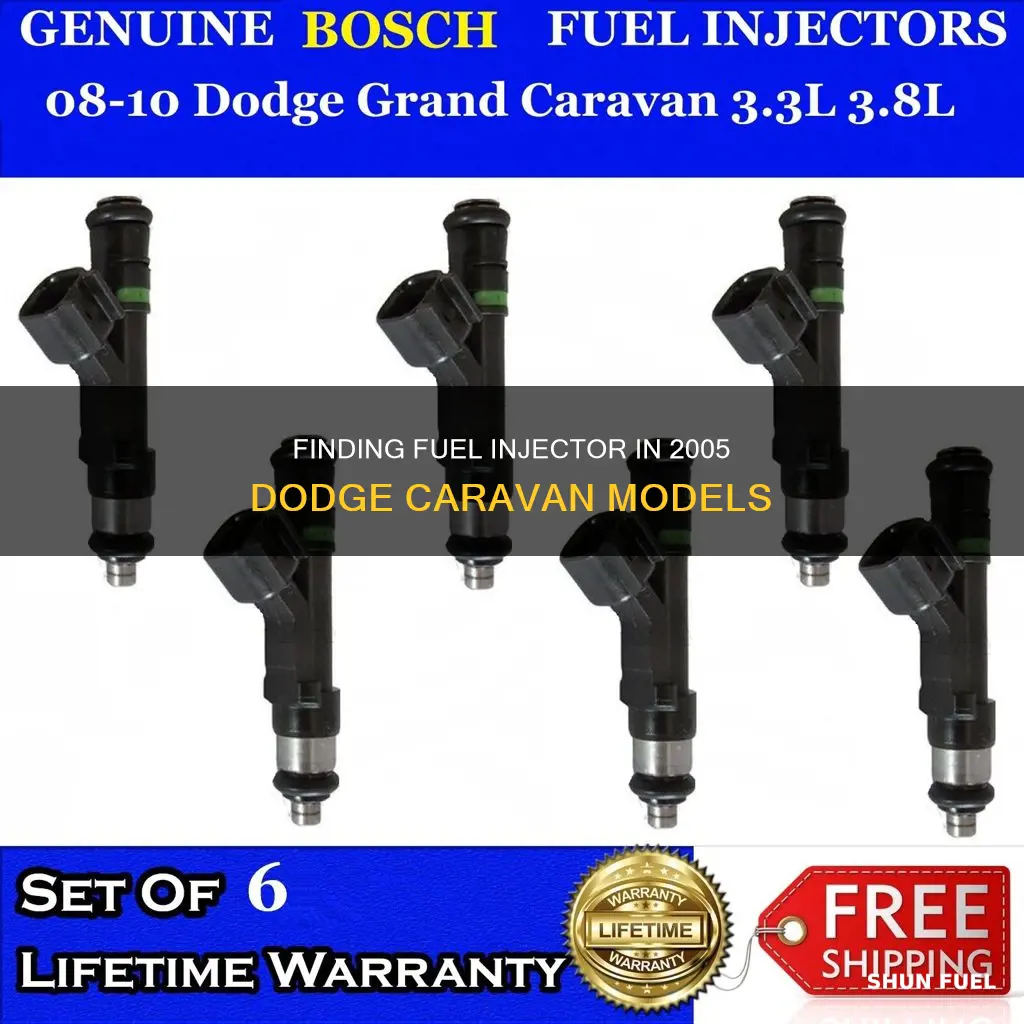 where is the fuel injector for a 2005 dodge caravan