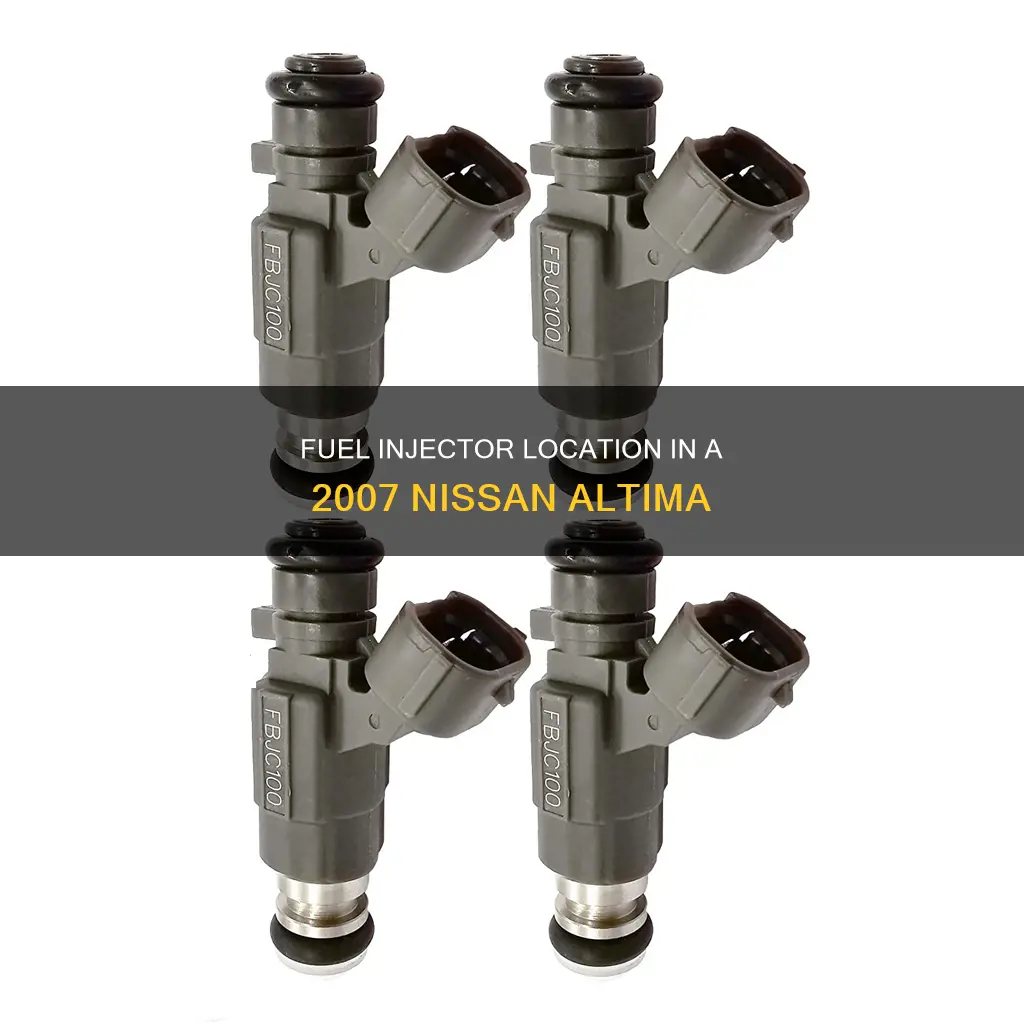 where is the fuel injector in a 2007 nissan altima