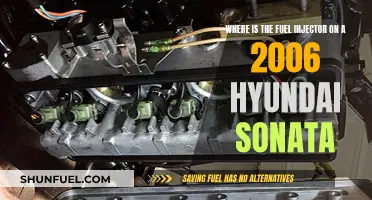 Fuel Injector Location in a 2006 Hyundai Sonata