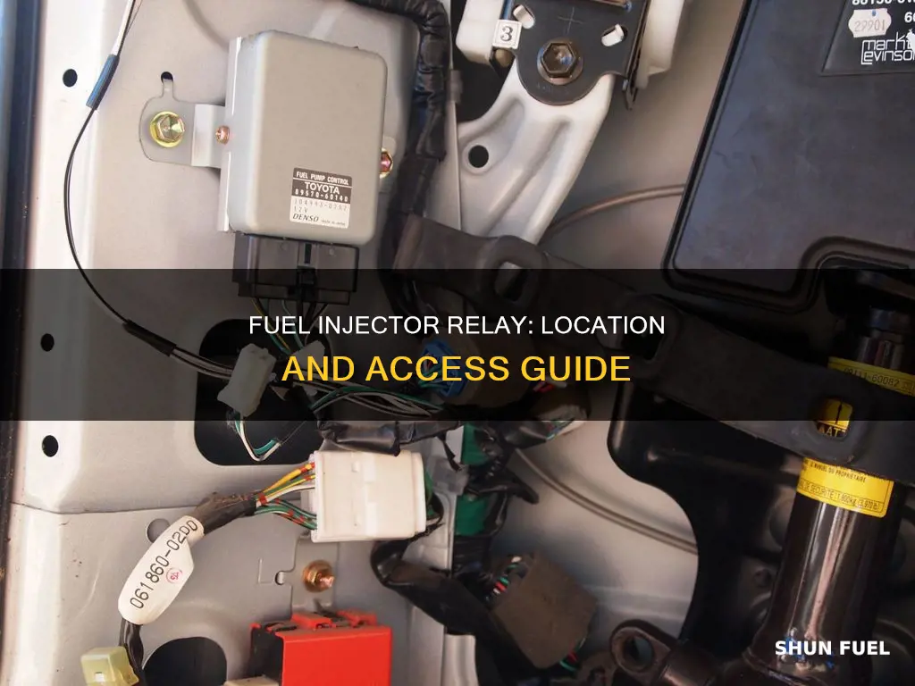 where is the fuel injector relay located