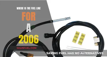 Locating the Fuel Line in a 2006 Car Model