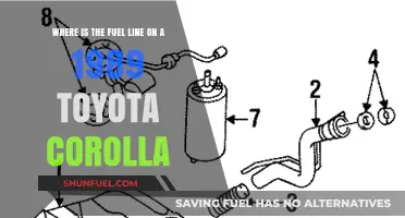 Toyota Corolla Fuel Line Location: 1989 Model Guide