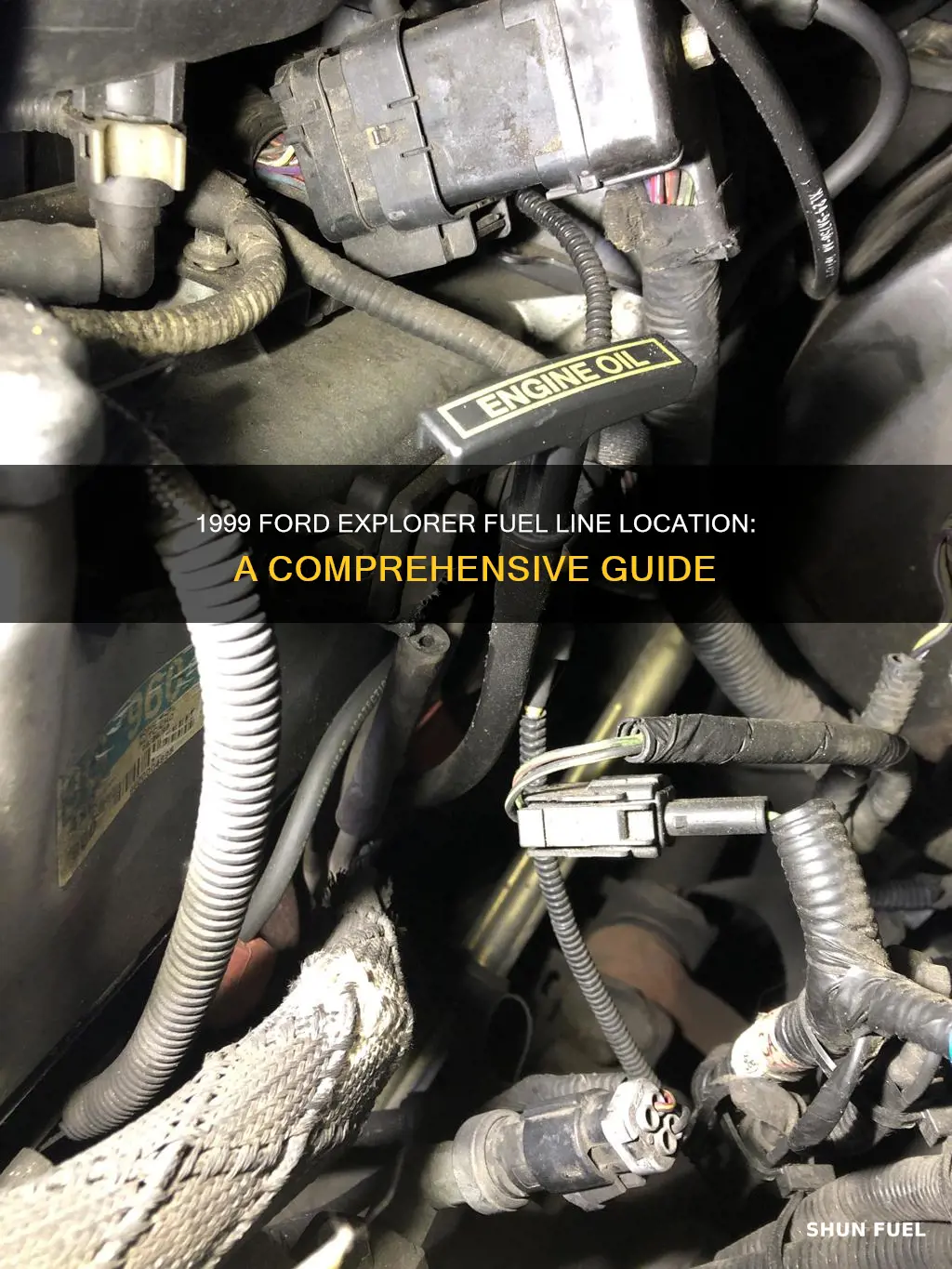 where is the fuel line on a 1999 ford explorer