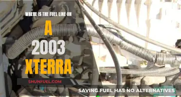Xterra Fuel Line: Location and Access for 2003 Models