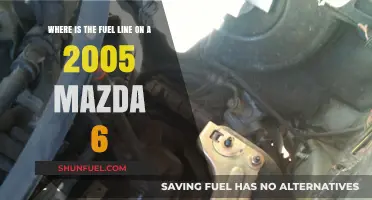 Locating the Fuel Line: A 2005 Mazda 6 Guide