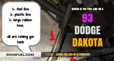 Dodge Dakota Fuel Line Location: A Comprehensive Guide