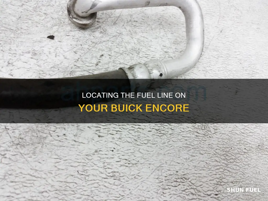 where is the fuel line on a buick encore