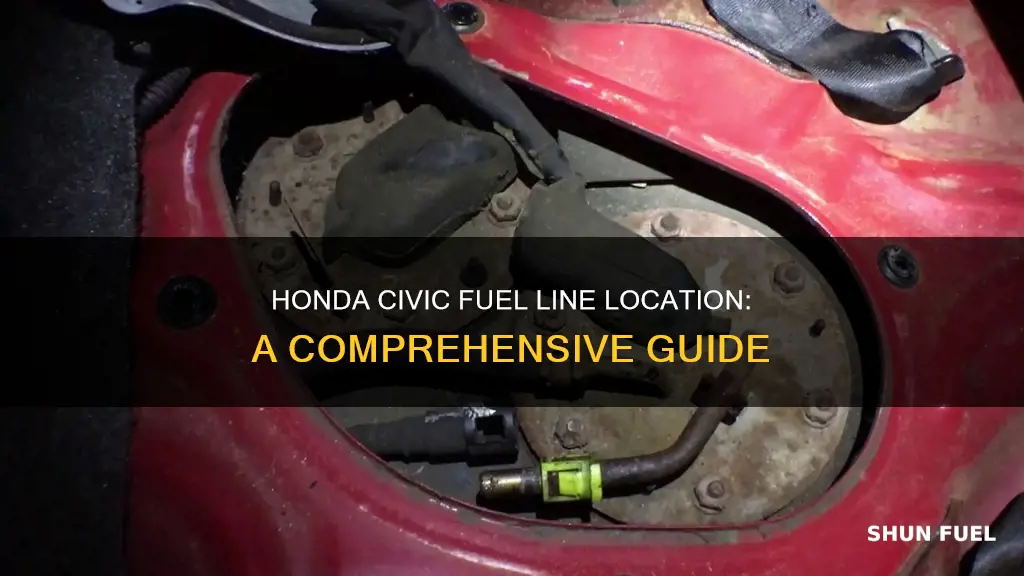 where is the fuel line on a honda civic