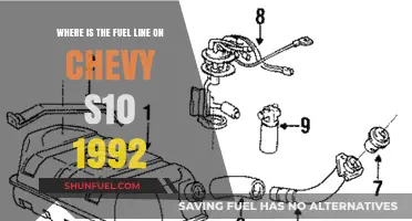 Chevy S10 '92 Fuel Line Location: A Quick Guide