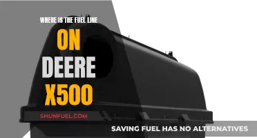 Finding the Fuel Line on a Deere X500: A Guide
