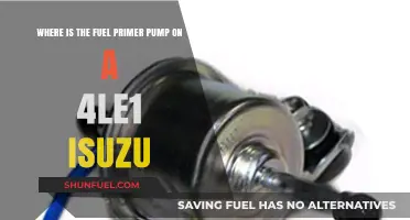 Locating the Fuel Primer Pump on Isuzu 4LE1 Engine