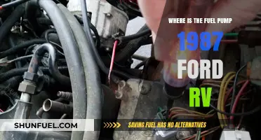 Locating the Fuel Pump in a 1987 Ford RV: A Guide