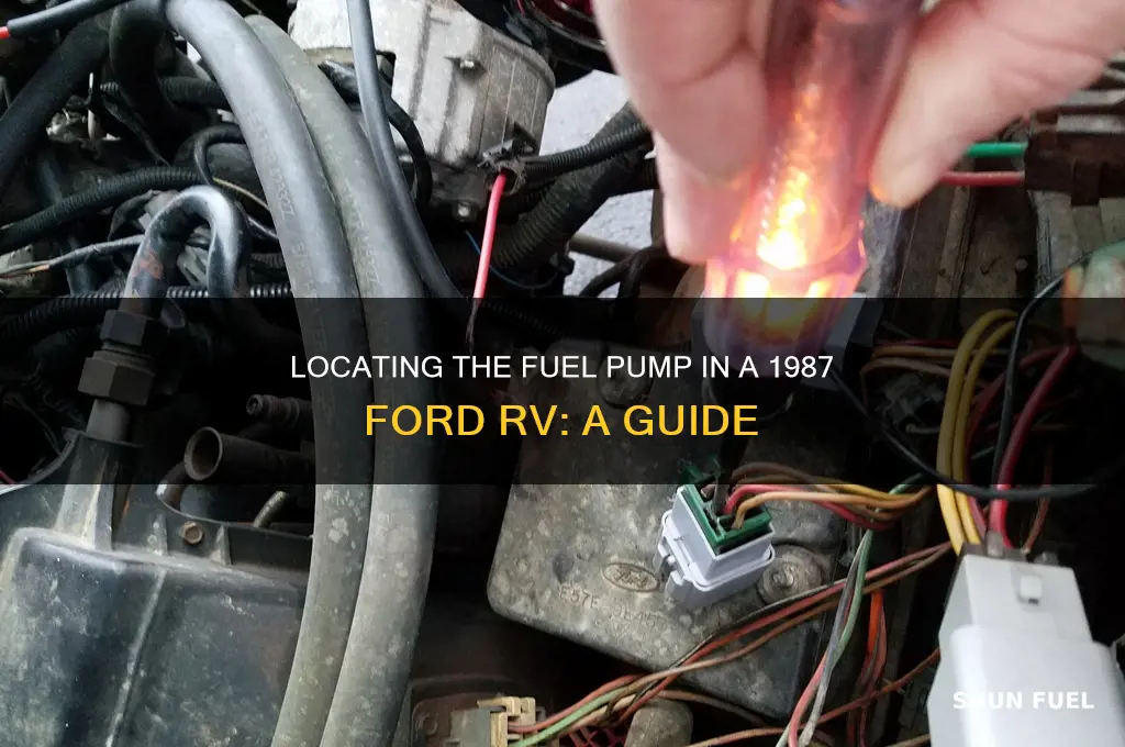 where is the fuel pump 1987 ford rv
