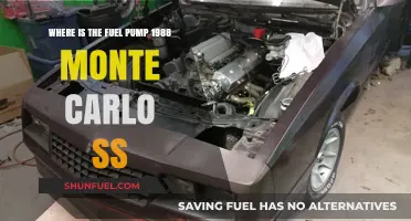 Locating the Fuel Pump in a 1988 Monte Carlo SS